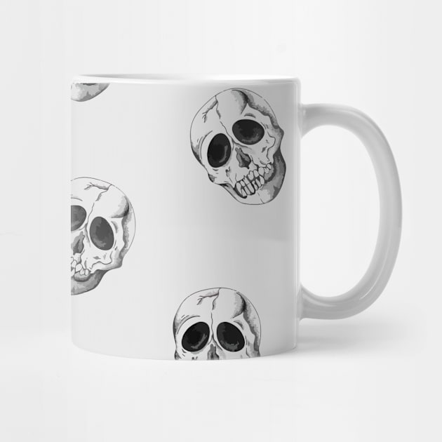 Scull Halloween pattern by Inspired-DS